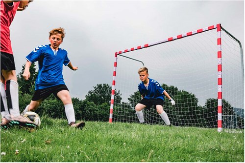 Hudora voetbaldoel allround - groot voetbaldoel voor kinderen tuin-2