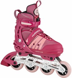 Hudora skeelers Comfort roze verstelbaar maat 29-34 kinderskates