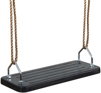 Hudora schommelzitje rubber zwart - stevige buitenspeel schommel-2