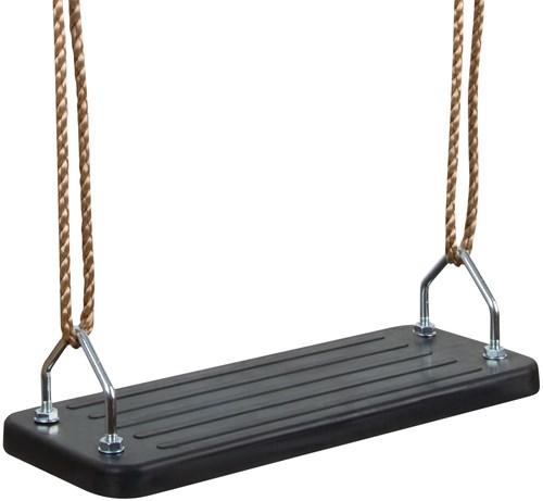 Hudora schommelzitje rubber zwart - stevige buitenspeel schommel-2