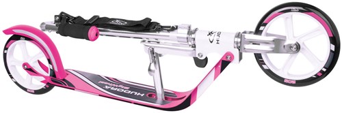 Hudora step Big Wheel RX205 - kinderstep roze wit aluminium-3