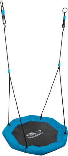 Hudora nestschommel buiten Octagon 90 cm blauw ergonomisch
