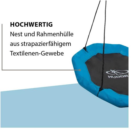 Hudora nestschommel buiten Octagon 90 cm blauw ergonomisch-2