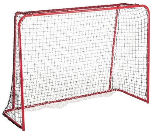 Hudora hockeydoel sportdoel met puntenscherm rood zwart aluminium-2