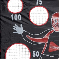 Hudora hockeydoel sportdoel met puntenscherm rood zwart aluminium-3