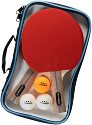 Hudora tafeltennisset - pingpongset met batjes en ballen