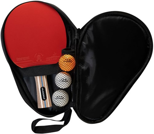 Hudora set de tennis de table - set ping-pong avec raquette et balles-3