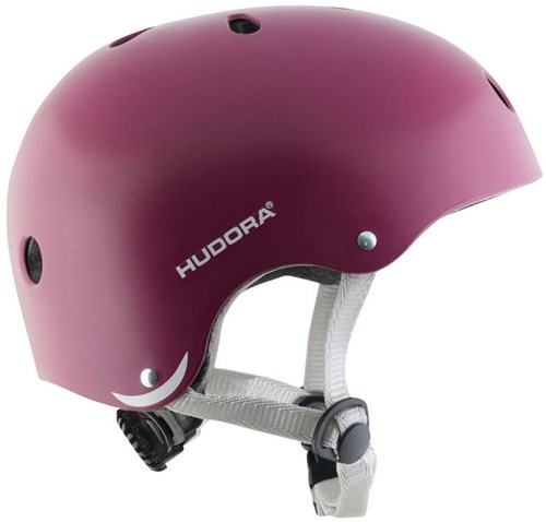 Hudora casque de skate enfant - Rouge Berry XS 48-52 cm - Réfléchissant-3