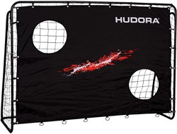 Hudora but de football cage d'entraînement avec cible pour enfants