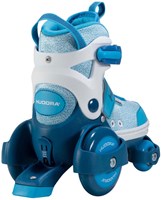 Hudora rolschaatsen kinderskates verstelbaar blauw maat 30-33-2