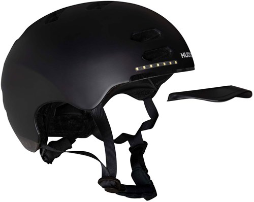 Hudora Casque Skater LED Noir Taille M - Casque vélo avec lumière-3