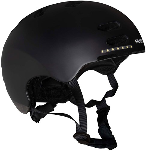 Hudora Casque de skateur - Casque enfant avec LED Noir S 53-55cm-2