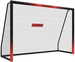Hudora voetbaldoel Pro Tect 240 zwart - stevig voetbaldoel voor kinderen