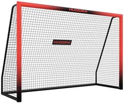 Hudora voetbaldoel Pro Tect 240 rood - stevig voetbaldoel voor kinderen