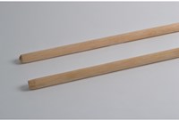 Linea manche à balai en bois 120 cm non verni - manche solide pour le nettoyage