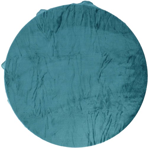Plaid Row fleece deken 150x200cm gerecycled polyester petrol kleur-3