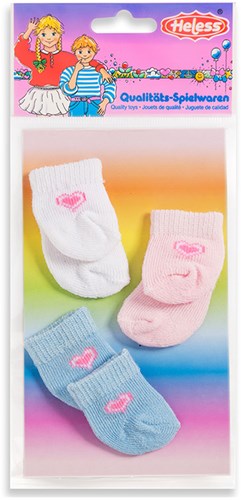 Heless poppensokken set - sokken voor poppen 28-35 cm textiel