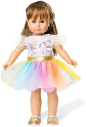 Heless robe de poupée licorne rose 28-35cm - vêtements poupée licorne