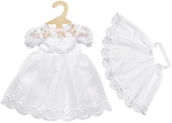 Heless robe de mariée poupée avec voile - vêtement poupée 35-45 cm mariage