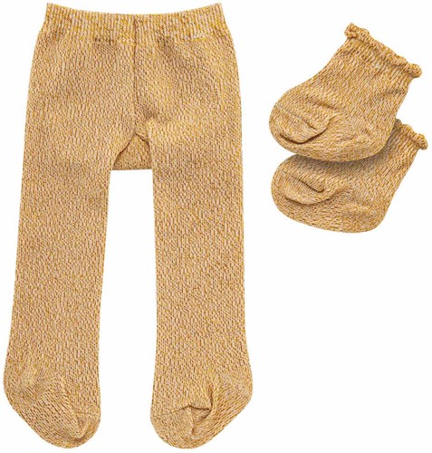 Heless poppenmaillot goud met sokken - poppenkleding 28-35 cm-2