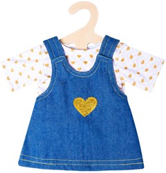 Heless babypop spijkerjurk met t-shirt - poppenkleding 28-35cm