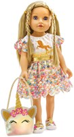 Heless poppen ballerina schoenen eenhoorn 30-34cm glitter-2