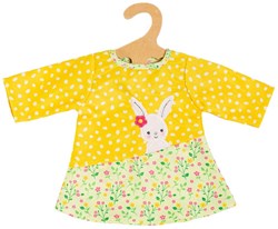 Heless robe tunique poupée Bunny Lou 35-45cm jaune fleurs