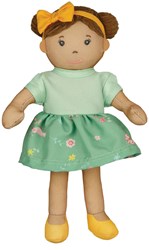 Heless pop zachte babypop Martha 22cm met jurkje en haarband