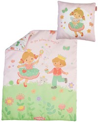 Heless poppendekentje prinses Emily met kussen - poppenaccessoire roze