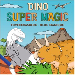 Deltas dino toverkrasblok - magisch krasblok voor kinderen