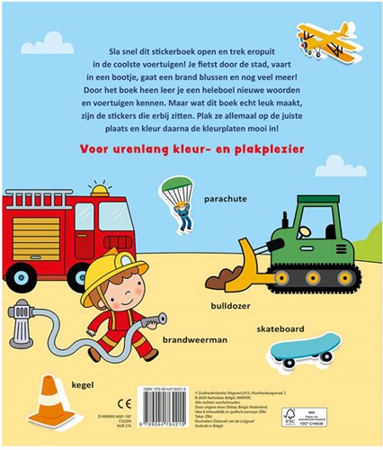 Deltas kleurboek stickerboek voertuigen woordjes 3-5 jaar educatief-2