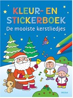 Deltas livre de coloriage chansons de Noël livre d'autocollants réutilisables