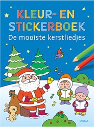 Deltas livre de coloriage chansons de Noël livre d'autocollants réutilisables