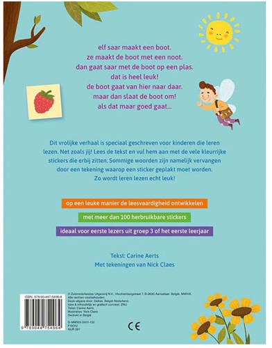 Deltas livre d'autocollants apprendre à lire Saar et le bateau AVI M3 AVI 1 enfants-2