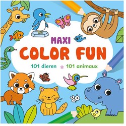 Deltas livre de coloriage animaux Maxi Color Fun - 101 animaux à colorier