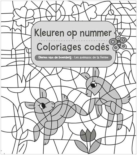 Deltas kleurboek boerderijdieren kleuren op nummer creatief plezier-2