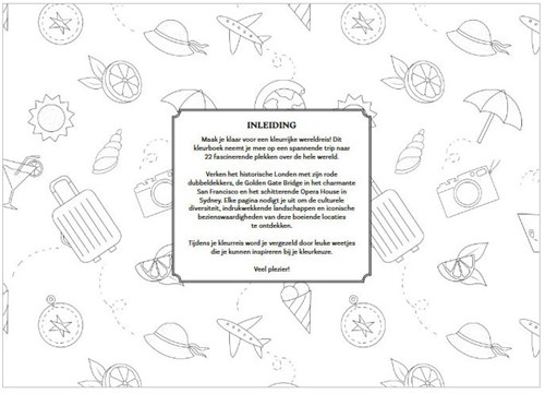 Deltas livre de coloriage adultes voyage autour du monde - grandes pages à colorier-3