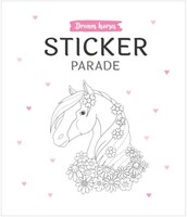 Deltas livre de coloriage chevaux Dream Horses Sticker Parade avec autocollants-2