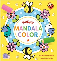 Deltas livre de coloriage Happy Mandala Color pour enfants - plaisir à colorier