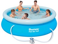 Bestway zwembad Fast Set rond 305x76 cm met filterpomp
