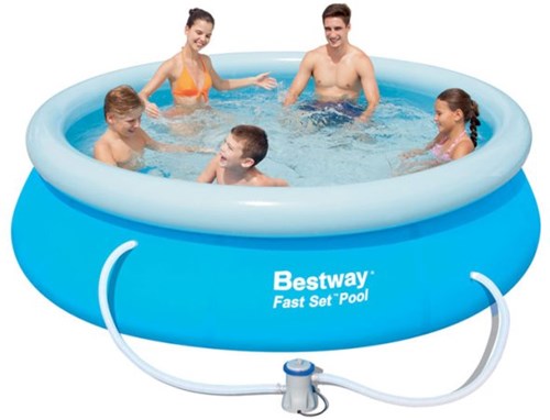 Bestway zwembad Fast Set rond 305x76 cm met filterpomp