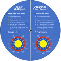 Deltas oefenklok leren klokkijken kleurrijk educatief speelgoed-2