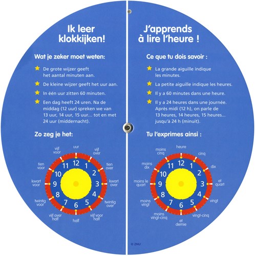 Deltas oefenklok leren klokkijken kleurrijk educatief speelgoed-2