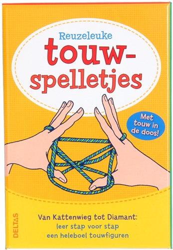 Deltas touwspelletjes speldoos met kaarten en touw voor kinderen-3