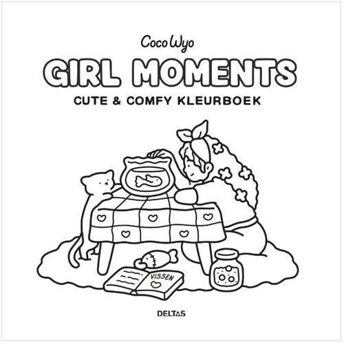 Deltas livre de coloriage Girl Moments dessin créatif et détente-2