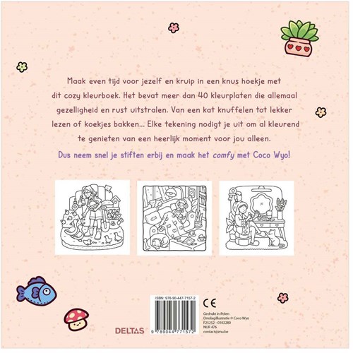 Deltas livre de coloriage Girl Moments dessin créatif et détente-3