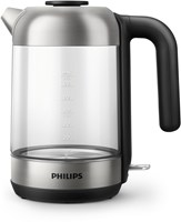 Bouilloire en verre Philips 1,7L avec éclairage capteur - design moderne