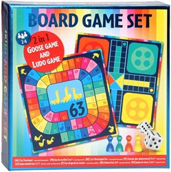 Wins Holland jeu de société jeu pour enfants 2en1 jeu de l'oie et Ludo set