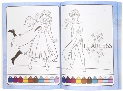 Boek Specials Nederland kleurboek Frozen kleuren op nummer Elsa Anna-2