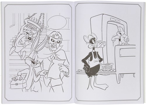 Boek Specials Nederland kleurboek Looney Tunes met stickers A4 60 pagina's-2